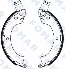 Комлект тормозных накладок FOMAR Friction FO 0533